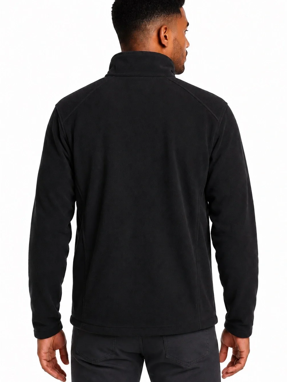 The North Face Men’s Large Black Full Zip Fleece Jacket Hiking Gorpcore